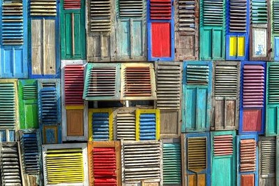 Colorful Shutters jigsaw puzzle