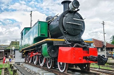 Train à vapeur vintage