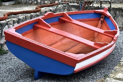 Rotes Boot