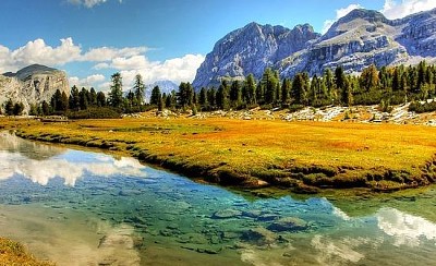 Widok na Dolomity