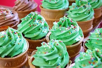Grön muffin