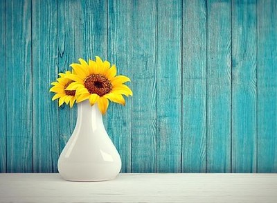 Florero de girasol