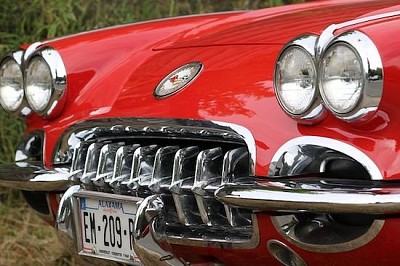 Red Corvette jigsaw puzzle