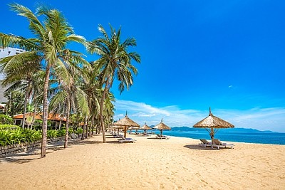 Vietnã, resort costeiro tropical de Nha Trang