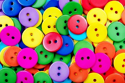 Fond de texture de boutons multicolores
