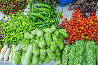 Fresh and organic vegetables
