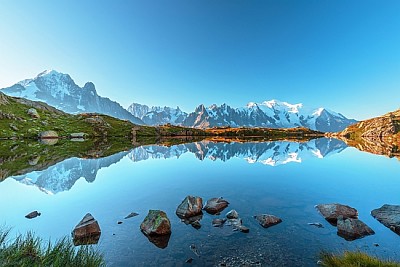  Lake with Mount Blanc (Monte Bianco) jigsaw puzzle