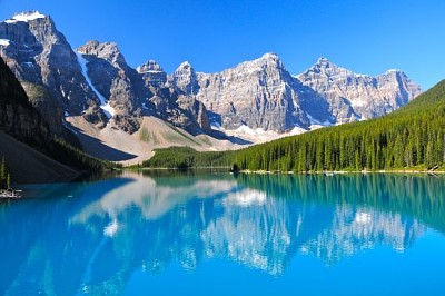 Lac Morraine, parc national Banff, AB