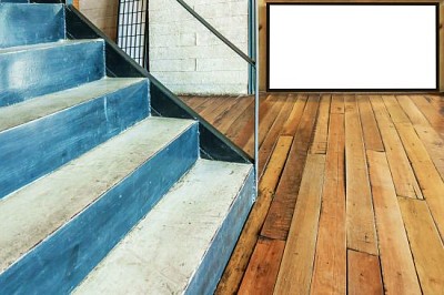 Stairway concrete and wooden floor jigsaw puzzle