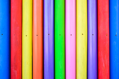 Multicolor tube wal