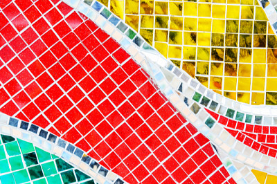 Art mosaic glass or seamless glass mosaic on the w jigsaw puzzle