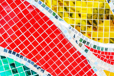 Art mosaic glass or seamless glass mosaic on the w