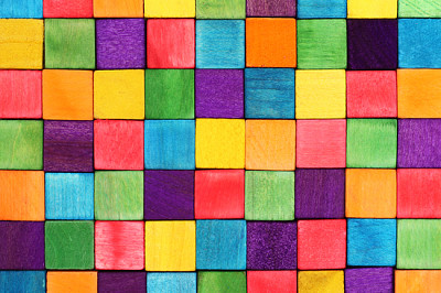 Colorful blocks jigsaw puzzle