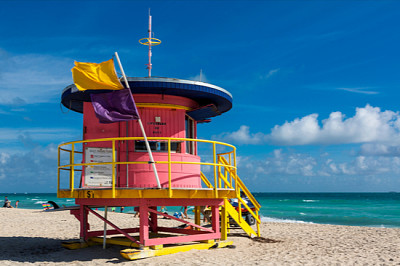 Rettungsschwimmerturm am South Beach