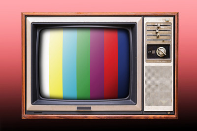 Old vintage TV