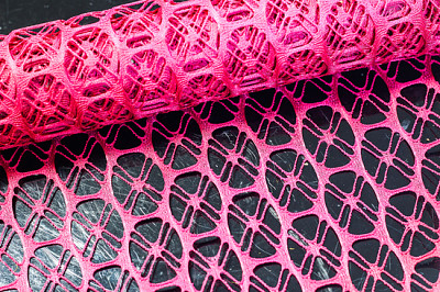 Tela de red decorativa púrpura colorida para decoratin