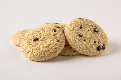 Biscoitos saborosos e crocantes: aveia, bolinhos, chocol