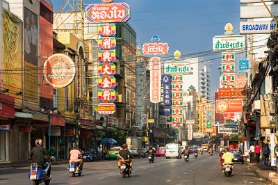 Thailand, Bangkok, februari, 12–2018, Chinatown, Y
