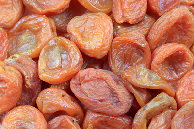 Abricots secs mûrs frais comme élément de t