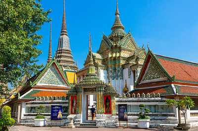 Tailandia, Bangkok, 14 de febrero de 2018, Wat Pho es un