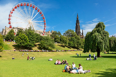 Schottland, Edinburgh, Aout, 18, 2018-Princes Street