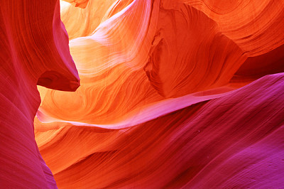 The Antelope Canyon, Page, Arizona, EUA