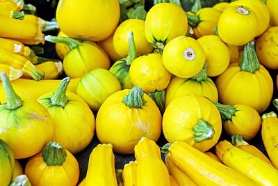 פאזל של ירקות עגולים צהובים