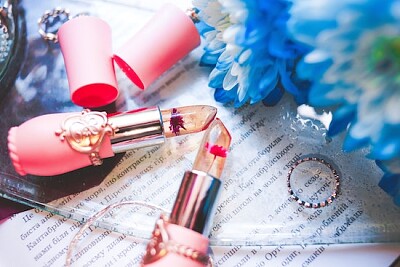 Two Clear and Red Lipsticks