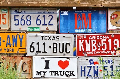 Placas de matrícula de coche