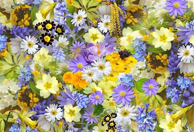 Too Many Flowers jigsaw puzzle