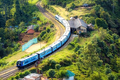 Ferrovia na montanha