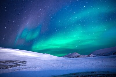 Vacker utsikt över Sky Lights