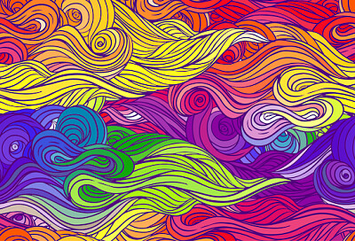 Drawn Waves Pattern jigsaw puzzle