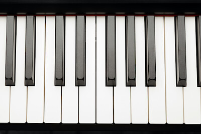 Tastiera del pianoforte a coda