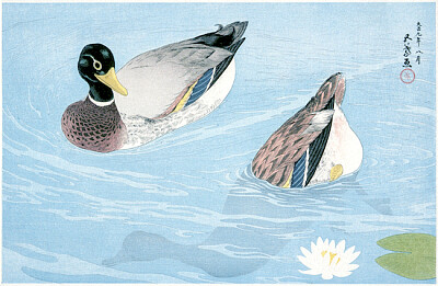 Ducks (1920) by Goyō Hash