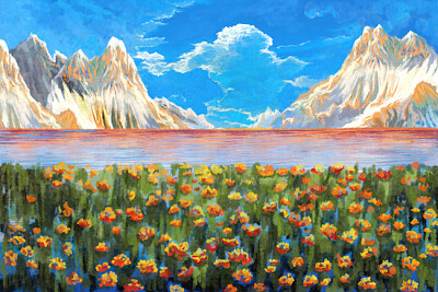 Gods Mountain and Lake jigsaw puzzle