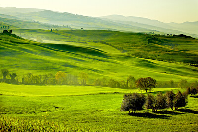 Wieś, San Quirico Orcia, Toskania, Włochy