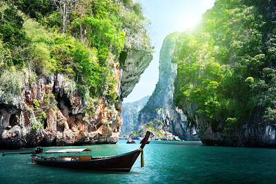 Playa Railay en Krabi, Tailandia