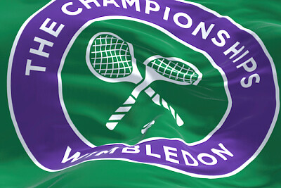 Drapeau du championnat de Wimbeldon