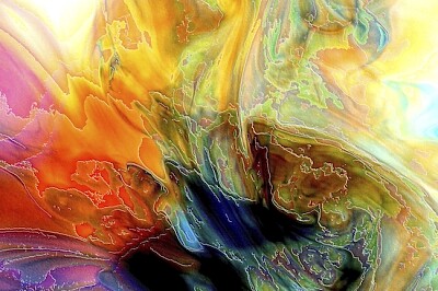 Abstract Watercolor Painting