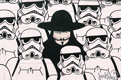 Personagem Stormtroopers e Vendetta