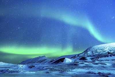 Imagem da aurora boreal