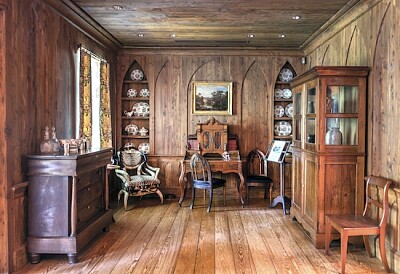 La sala de Texas en la mansión de Bayou Bend