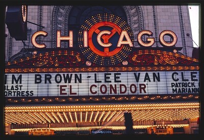 芝加哥劇院霓虹燈罩