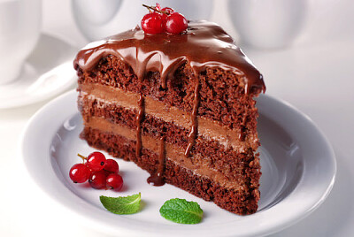Delicioso pastel de chocolate