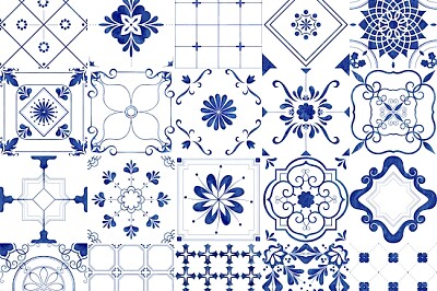 Patrones de textura de azulejos