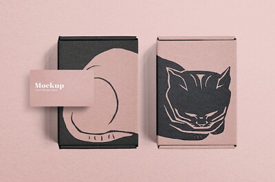 Scatola per gatti mockup