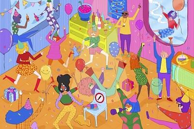 Party-Leute-Illustration