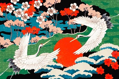 Japanese art pattern jigsaw puzzle