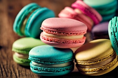 Macarons saborosos